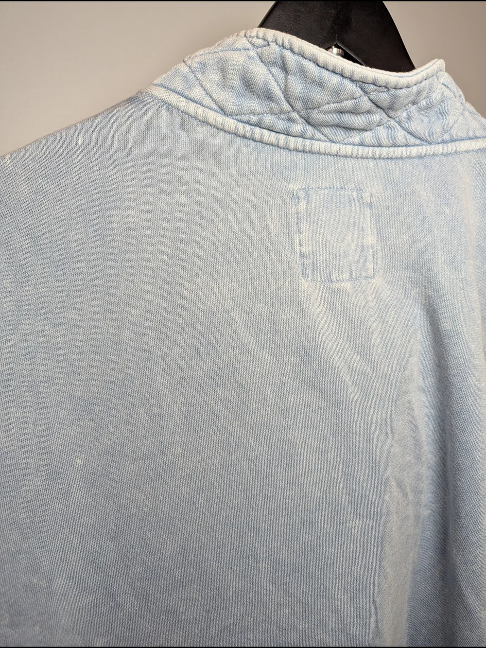 Aerie Women Size M Oversized Icy Blue Getaway Quarter Snap Sweatshirt - Picture 13 of 13